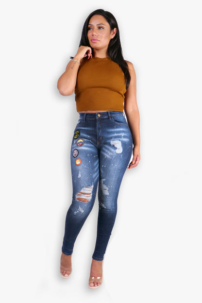 BLAUE MIAMI-STRETCH-JEANS