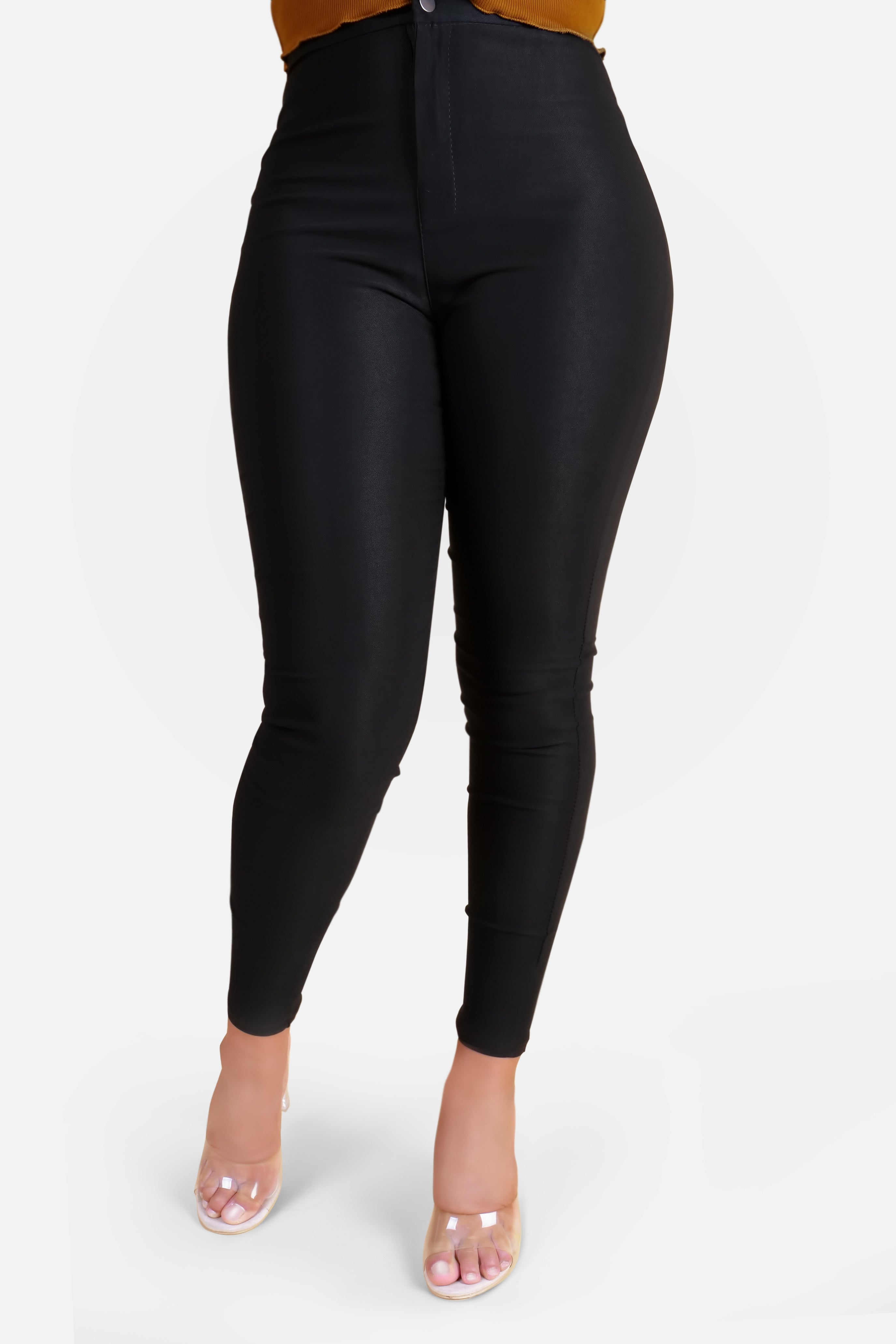 JEGGING MIT HOHER TAILLE - SCHWARZ