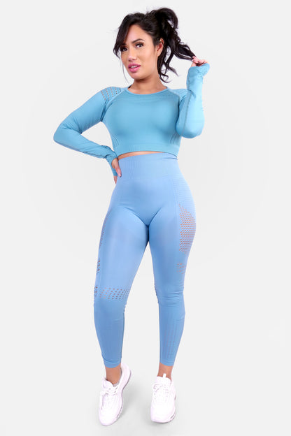 SEAMLESS MATCHING SET - BLUE