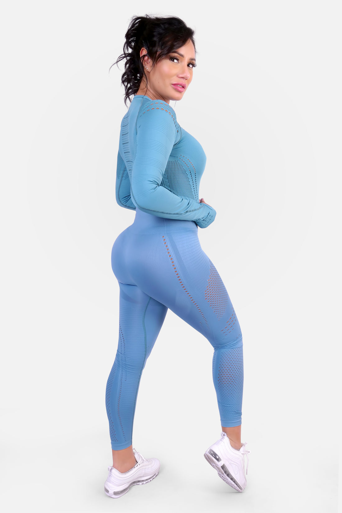 NAADLOZE BIJPASSENDE SET - BLAUW