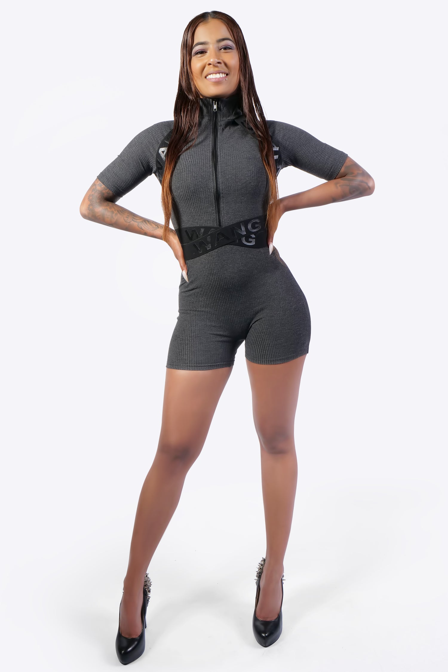 WANG RUN BODYSUIT - GRIJS