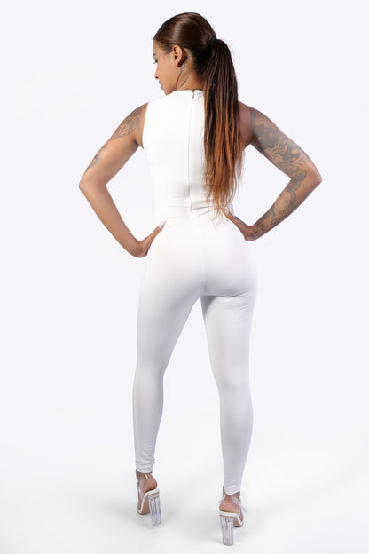 LAVISH JUMPSUIT - WHITE