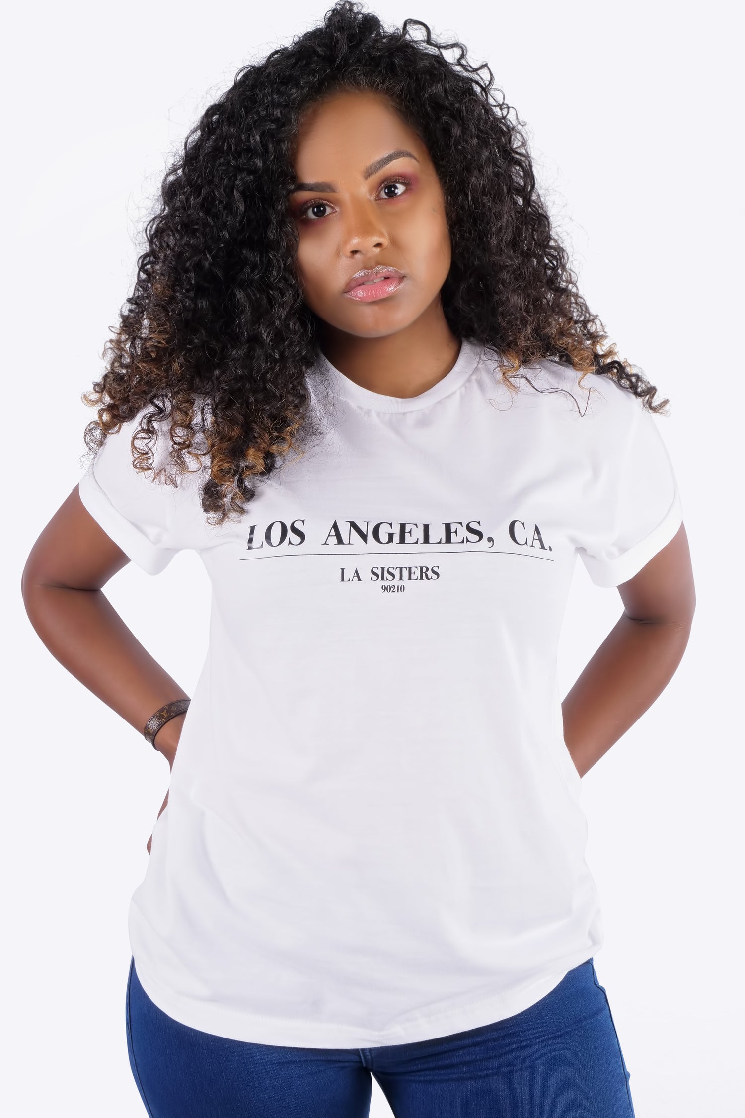 90210 LA SISTERS - TEE BLACK