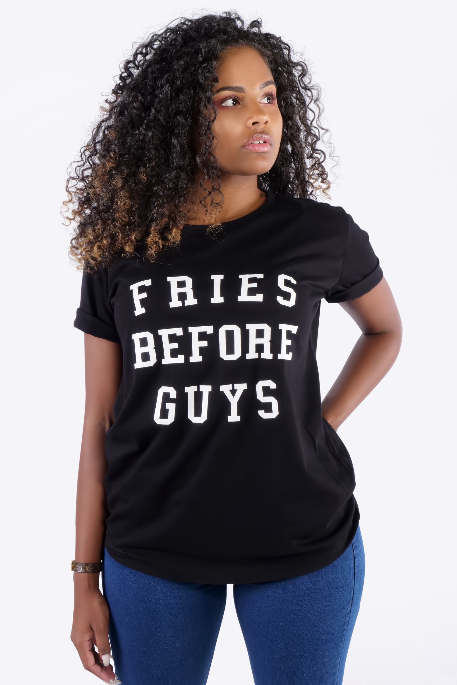 LA SISTERS -FRIES BEFORE GUYS TEE