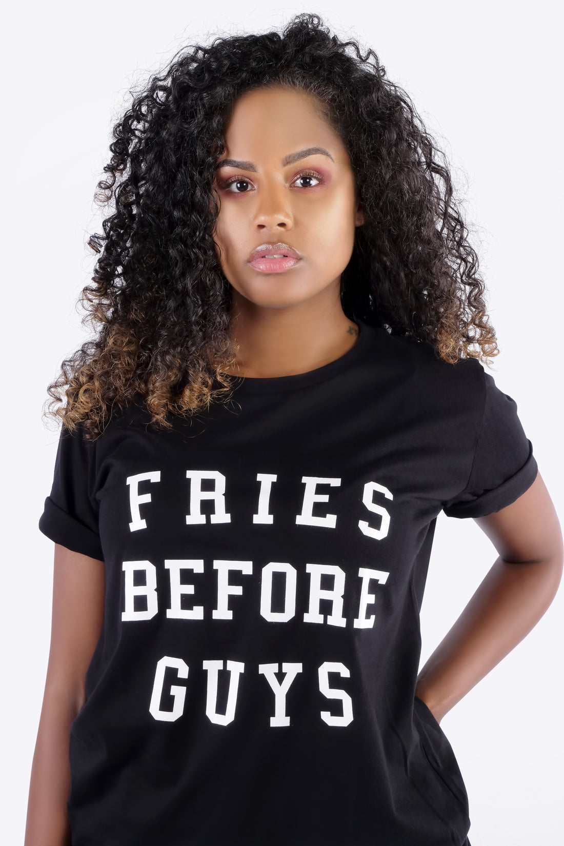 LA SISTERS -FRIES BEFORE GUYS TEE