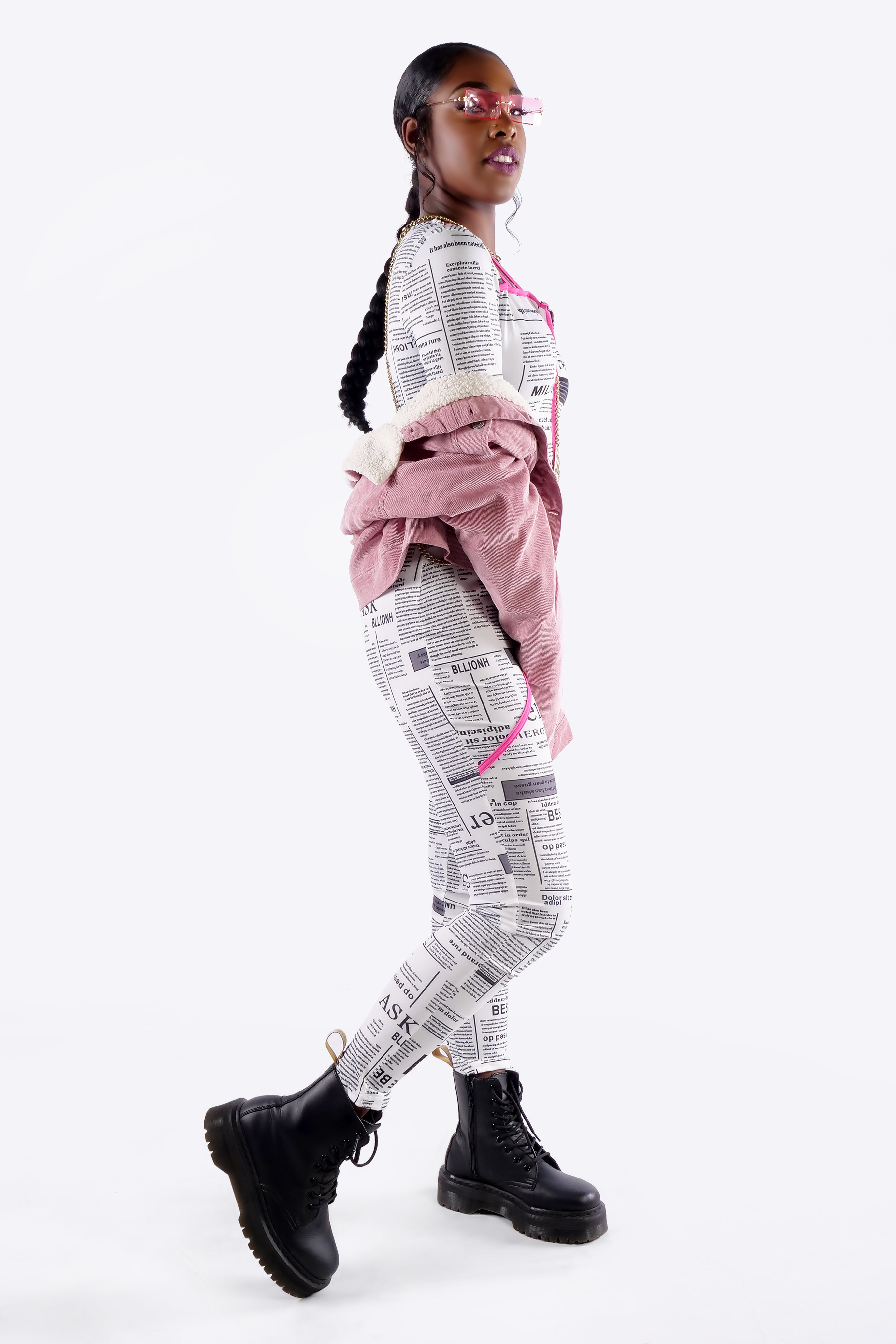 NEWSPAPER COMFY JUMPSUIT